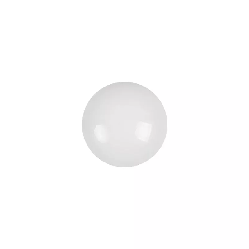 European White Self Back Glass Button – 20L/12.5mm
