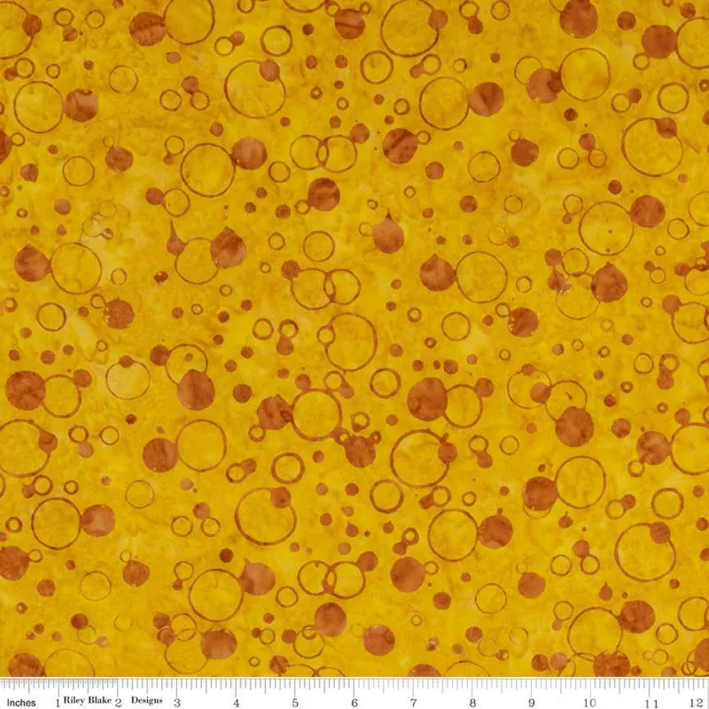 Expressions Batiks Elementals Mimosa Yardage