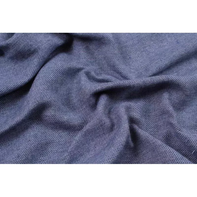 Extra Soft Cotton Double Face Twill – Blue/Grey