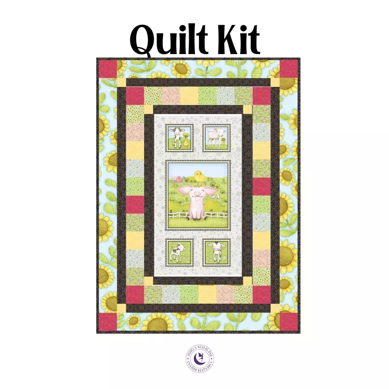 Farm Babies Panel Quilt Kit using Picture This Pattern