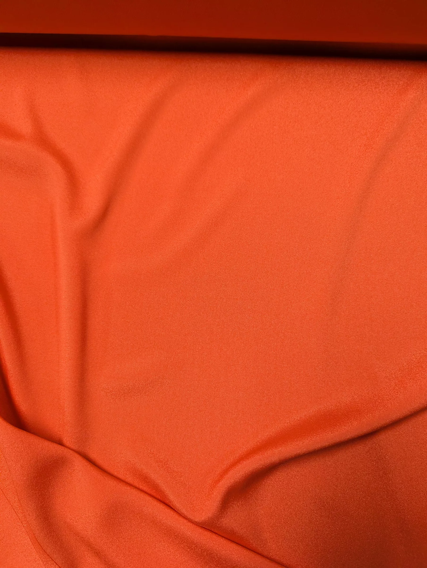 FC-1332 Solid - Polyester Crepe - Spicy Peach - Deadstock
