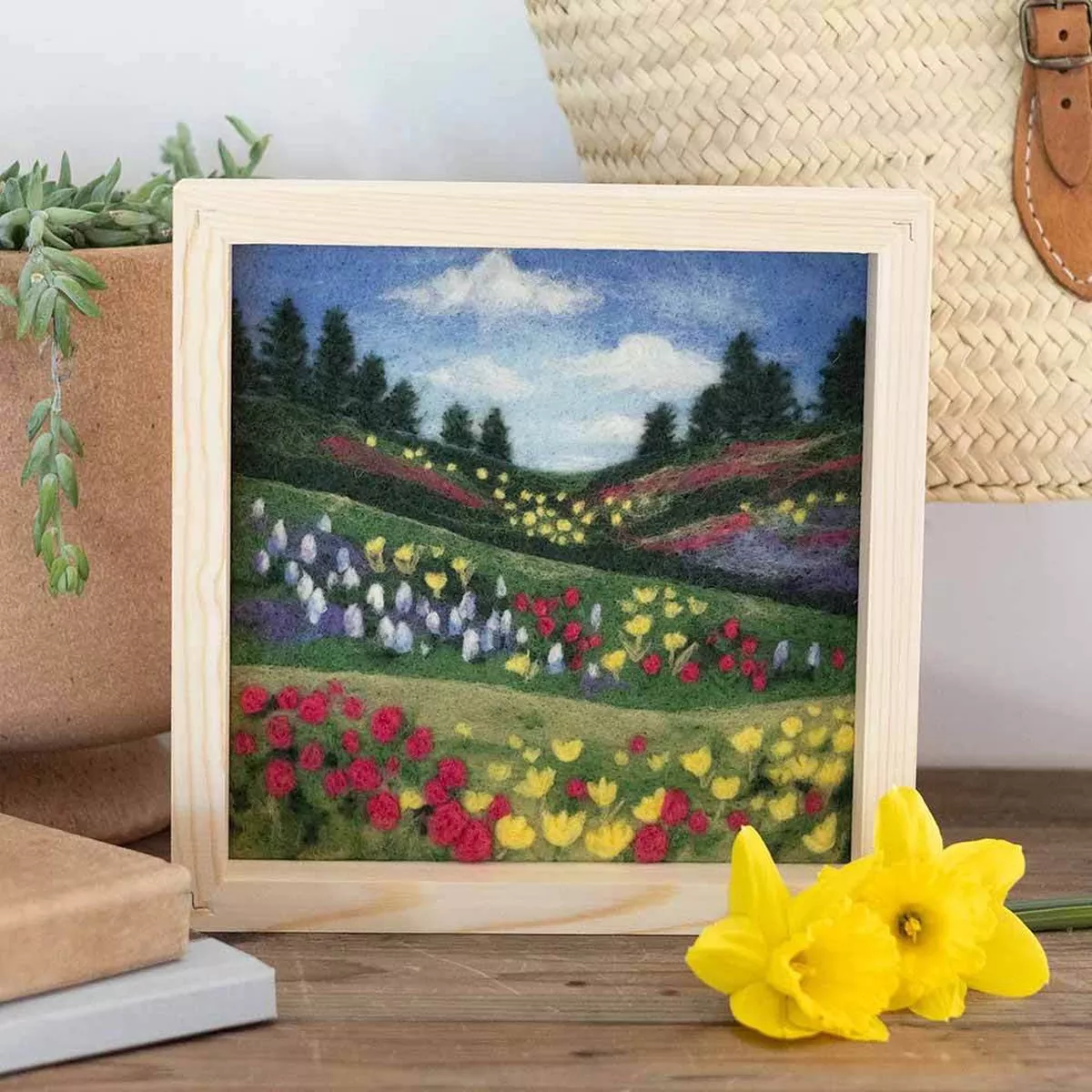 Felted Sky – Flower Fields Needle Felting Kit