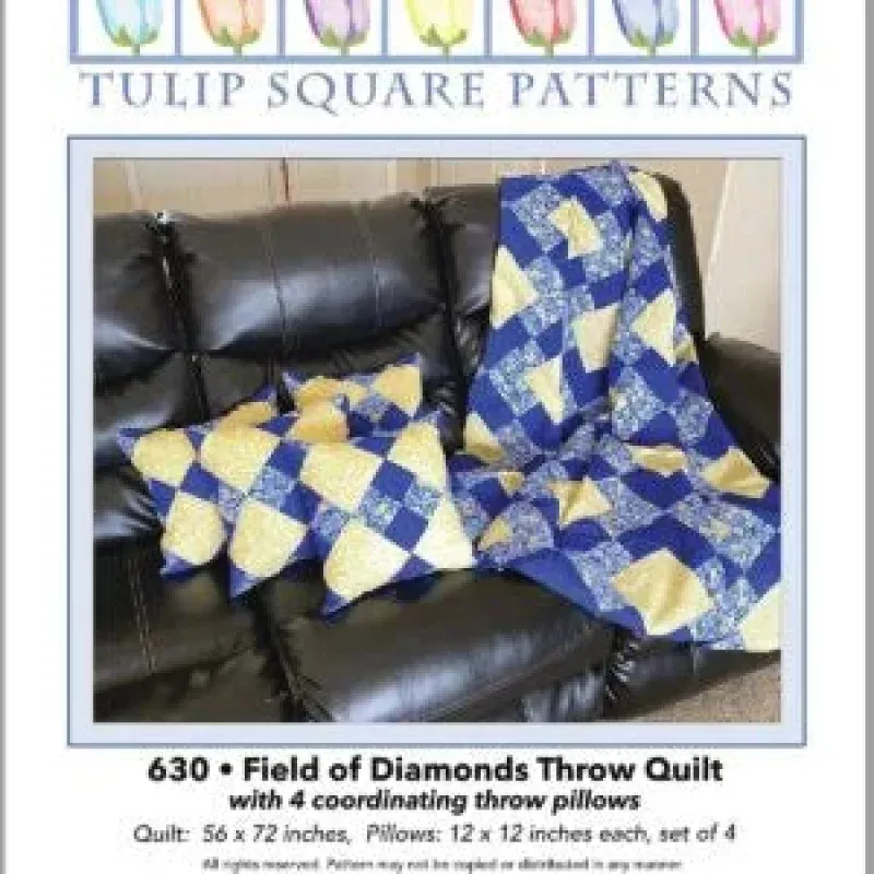 Field of Diamonds Throw Downloadable Pattern