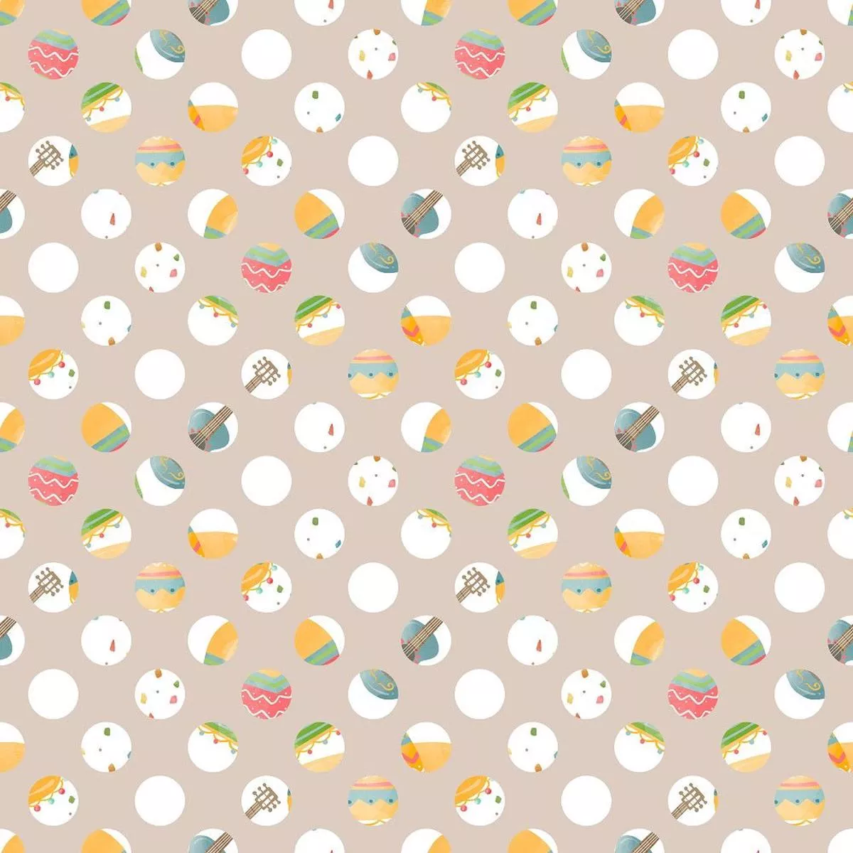 Fiesta! Dots Fabric – Tan