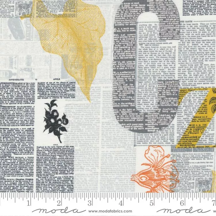 Filigree - Off White Newsprint
