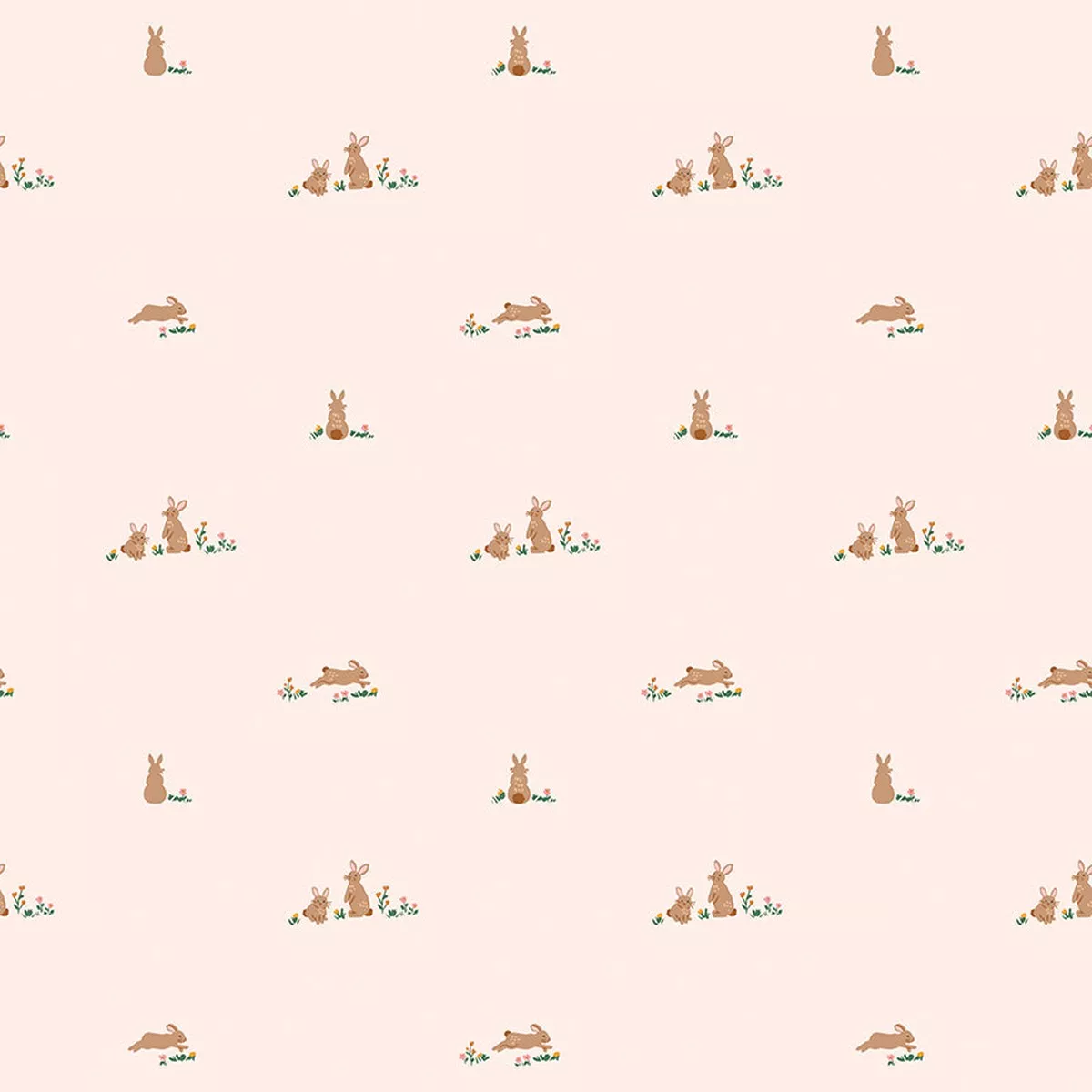 Flannel Sweet Cotton Tales – Flopsy Fields – Blush