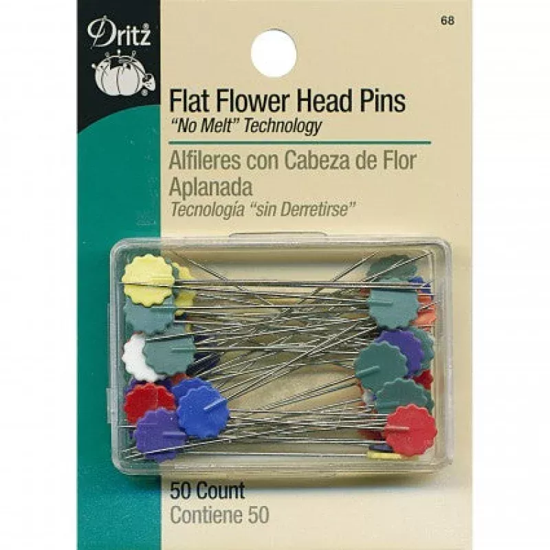Flat Flower Head Pins – Multi