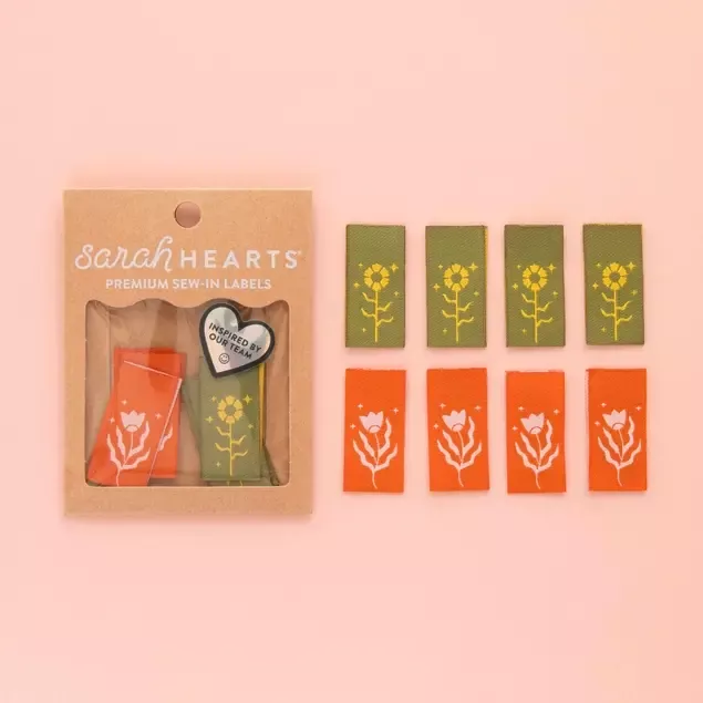 Floral Design Labels - Sarah Hearts