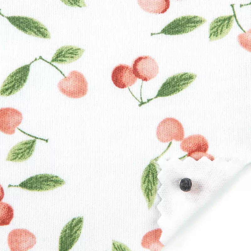 Floral Stretch Combed Cotton Double Knit / Interlock A127414