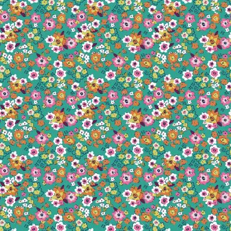 Flower Farm Potted Flowers Teal