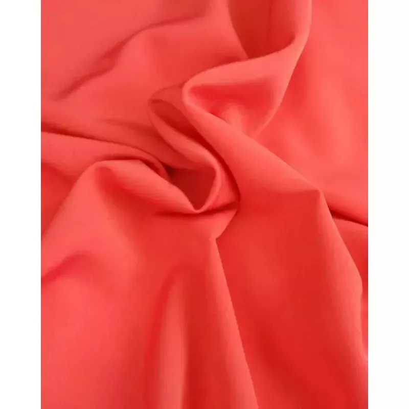 Fluid Micro Crepe Fabric – Coral Pink