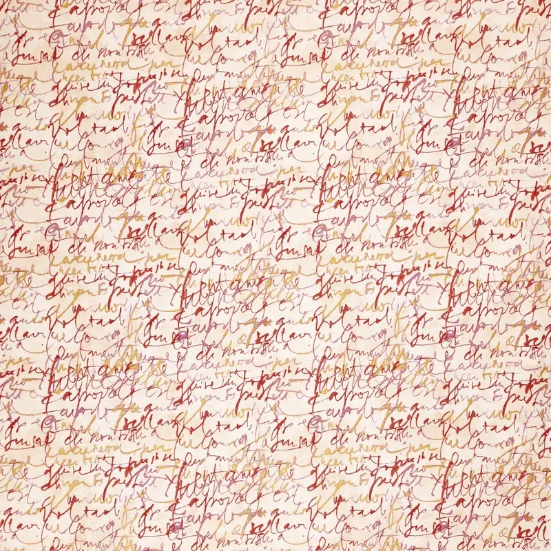 Fluidity Fabric Collection – Red/Cream