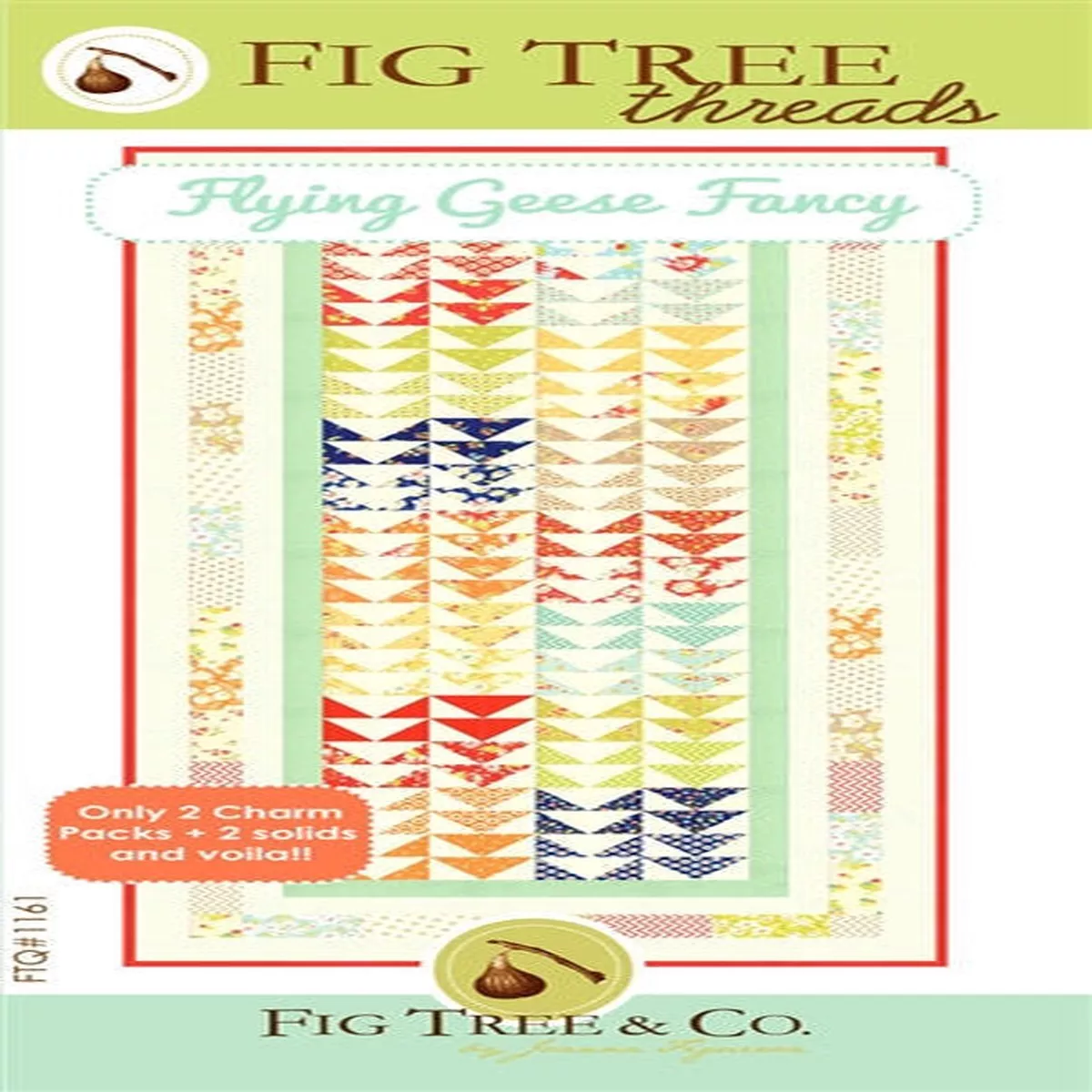 Flying Geese Fancy – Quilting Table Runner Pattern by Fig Tree & Co