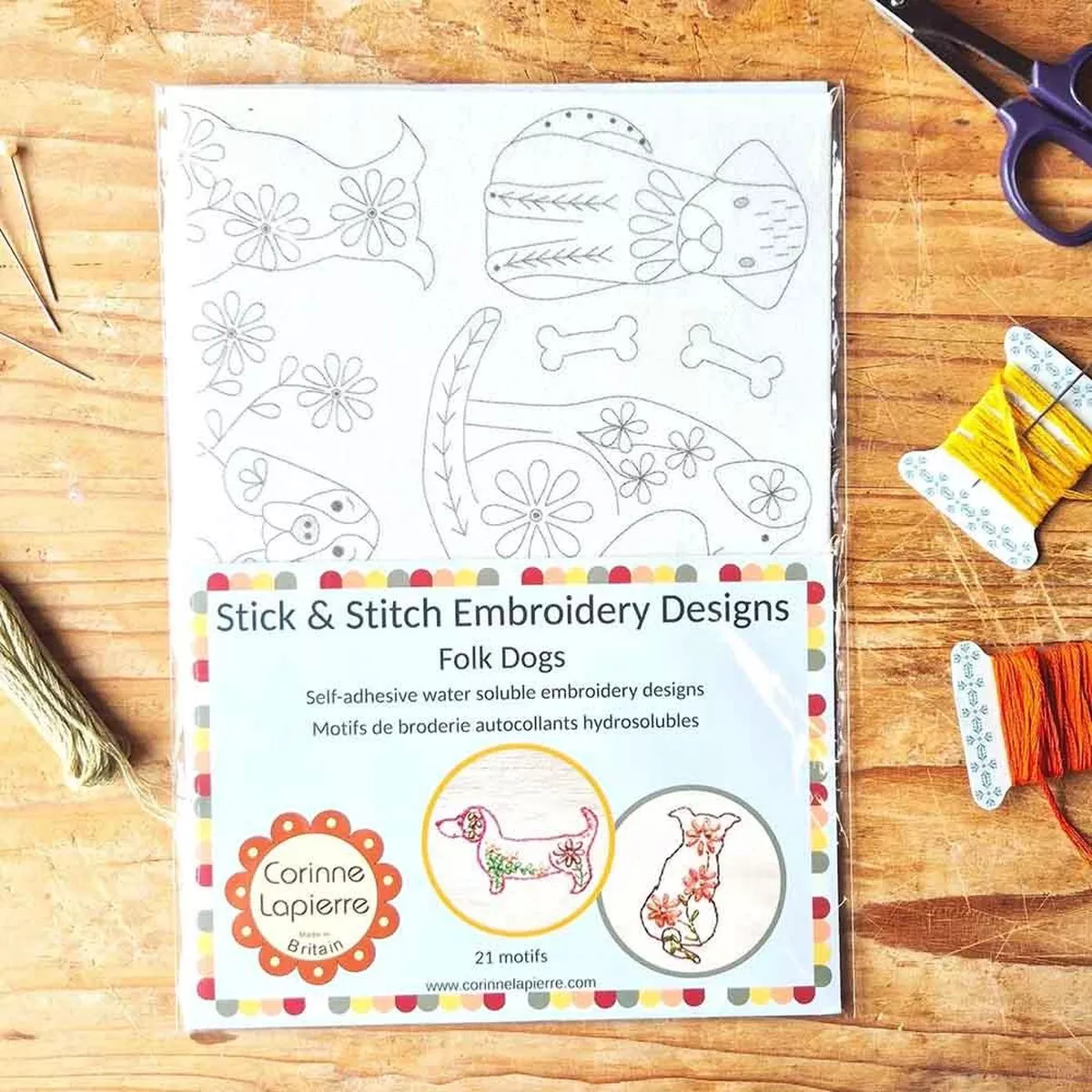 Folk Dogs Stick & Stitch – Corinne Lapierre