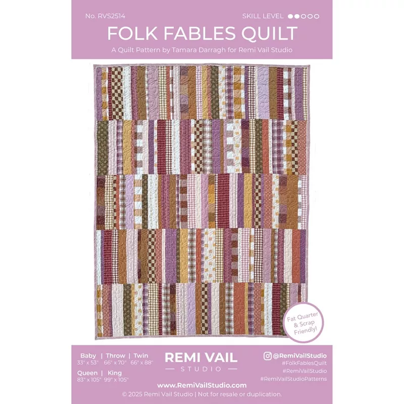Folk Fables Quilt Pattern – PDF