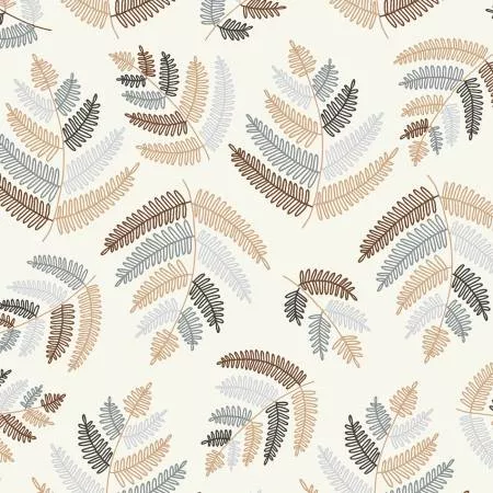 Forest Ferns Light Cream Fronds