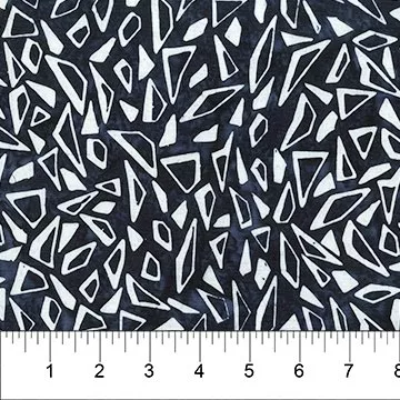 Fractured Toss (Batik)/Denim: Elevation (Karen Gibbs)