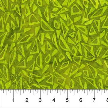 Fractured Toss (Batik)/Lime Light: Elevation (Karen Gibbs)