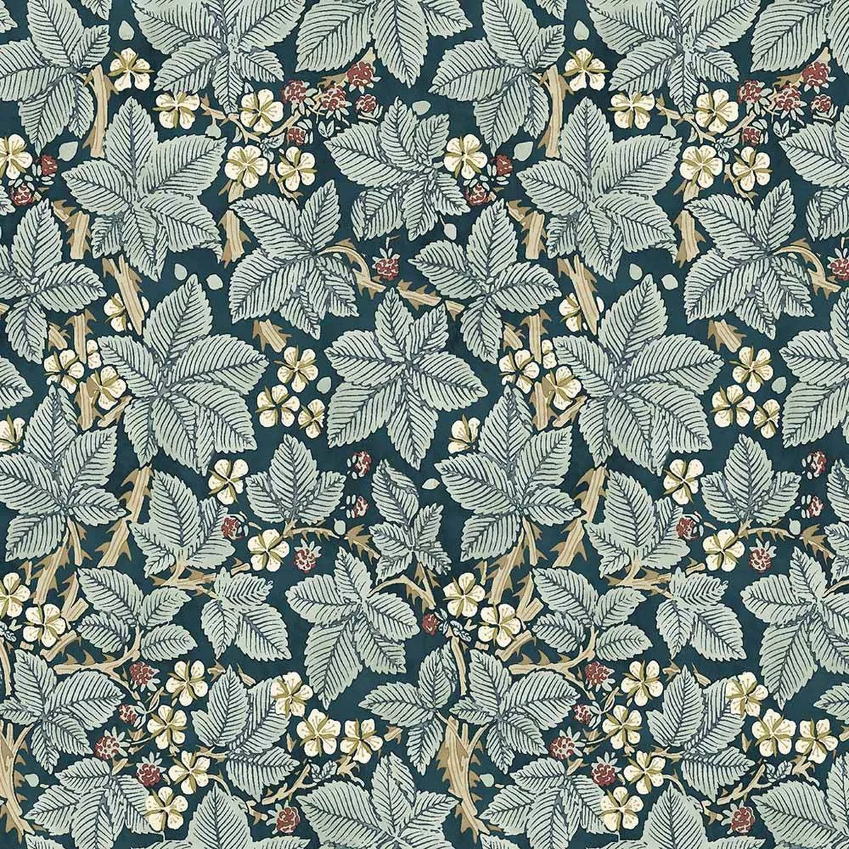 FreeSpirit – The Original Morris & Co. – Bramble – Indigo – Yardage
