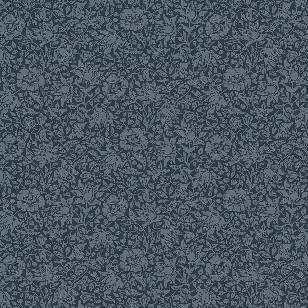 FreeSpirit – The Original Morris & Co. – Mallow – Navy – Yardage