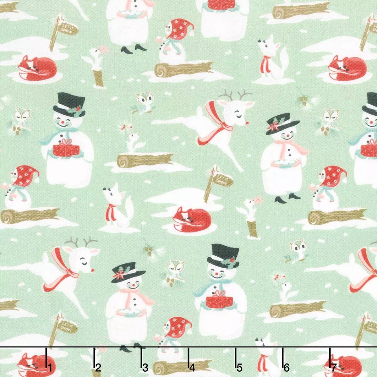 Frost And Flurry – Mr & Mrs Flurry Mint Yardage