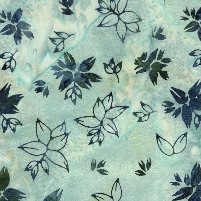 Frosted Foliage – Leaf Collections Multi Teal