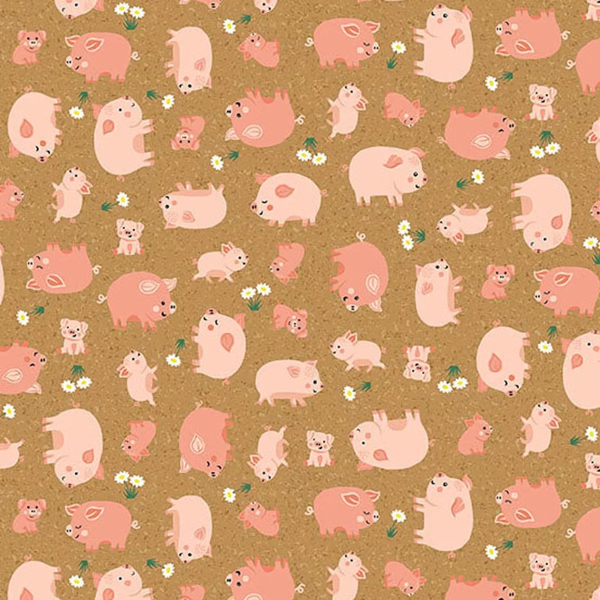 Fun on the Farm – Happy Pigs – Brown