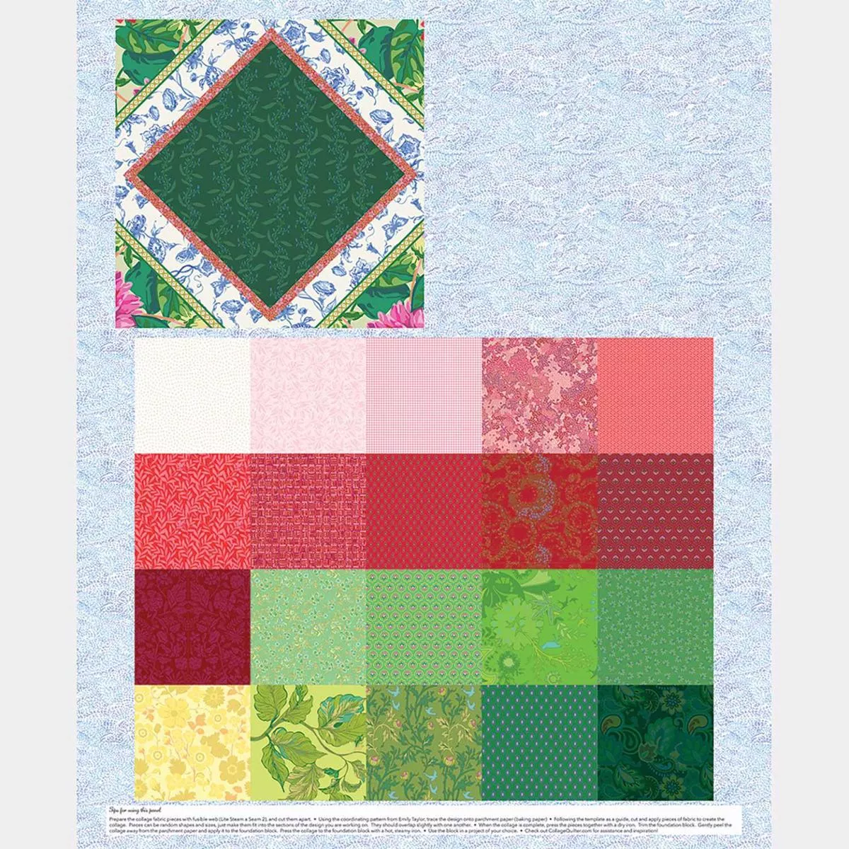 Garden Party – Strawberry Multi Panel