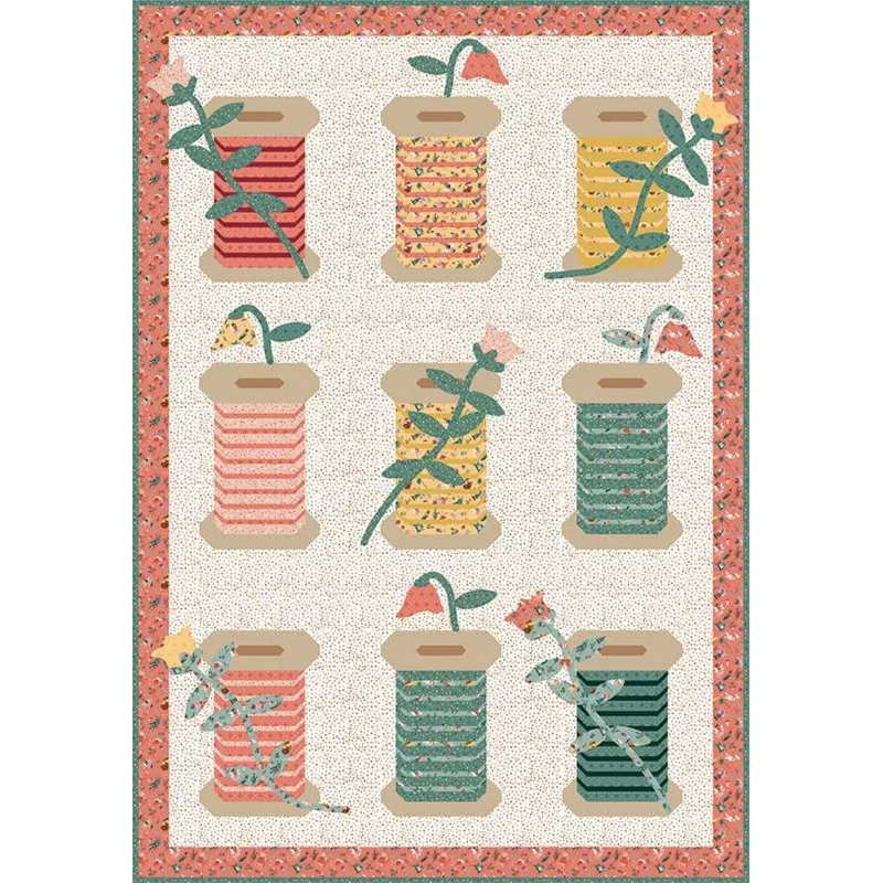 GARDEN SPOOLS Quilt Pattern by Jennifer Long
