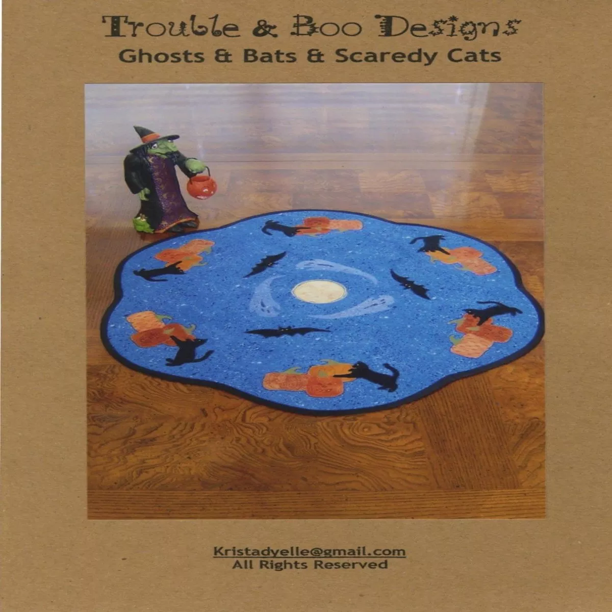 Ghosts & Bats & Scaredy Cats – Quilt Pattern by Trouble & Boo Designs
