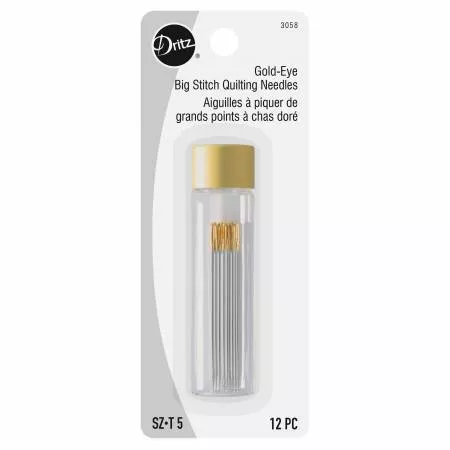 Gold-Eye Big Stitch Quilting Needles