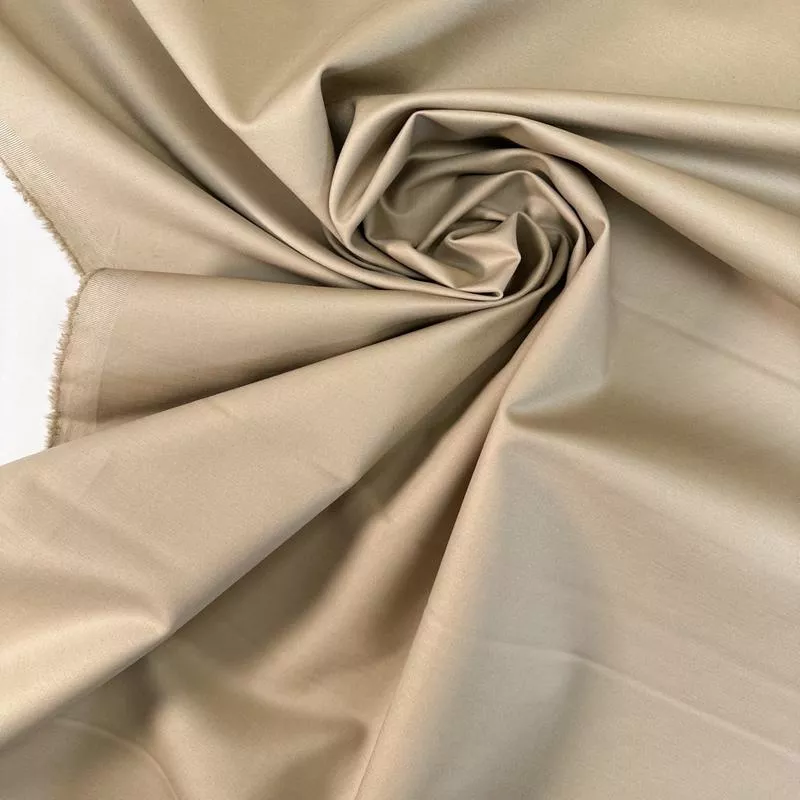 Gray Beige Viscose Elastane Crepe