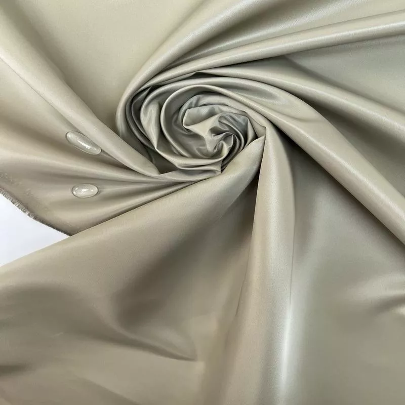 Gray Polyamid Satin Twill
