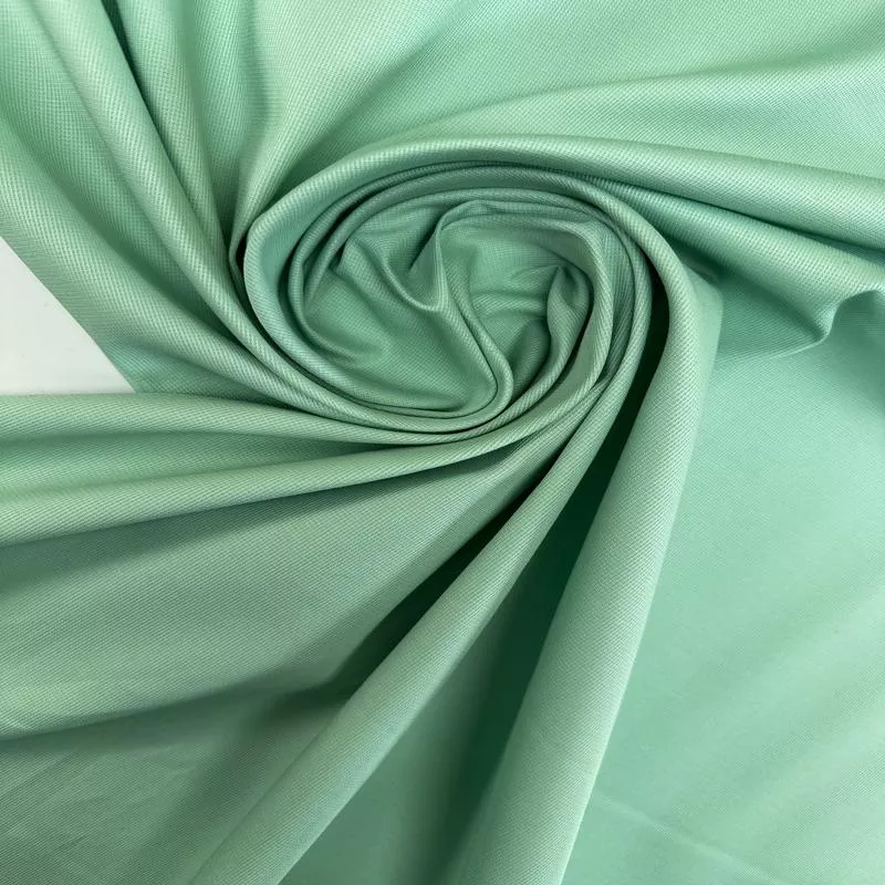 Green Cotton Viscose Jacquard