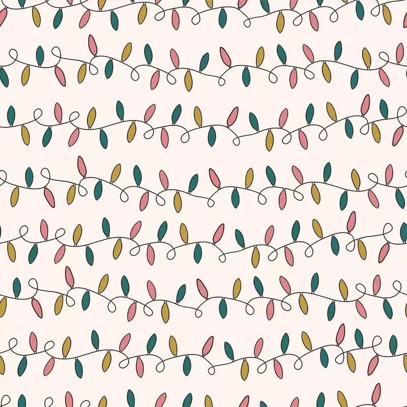 Groovy Christmas Pattern #8 Fabric