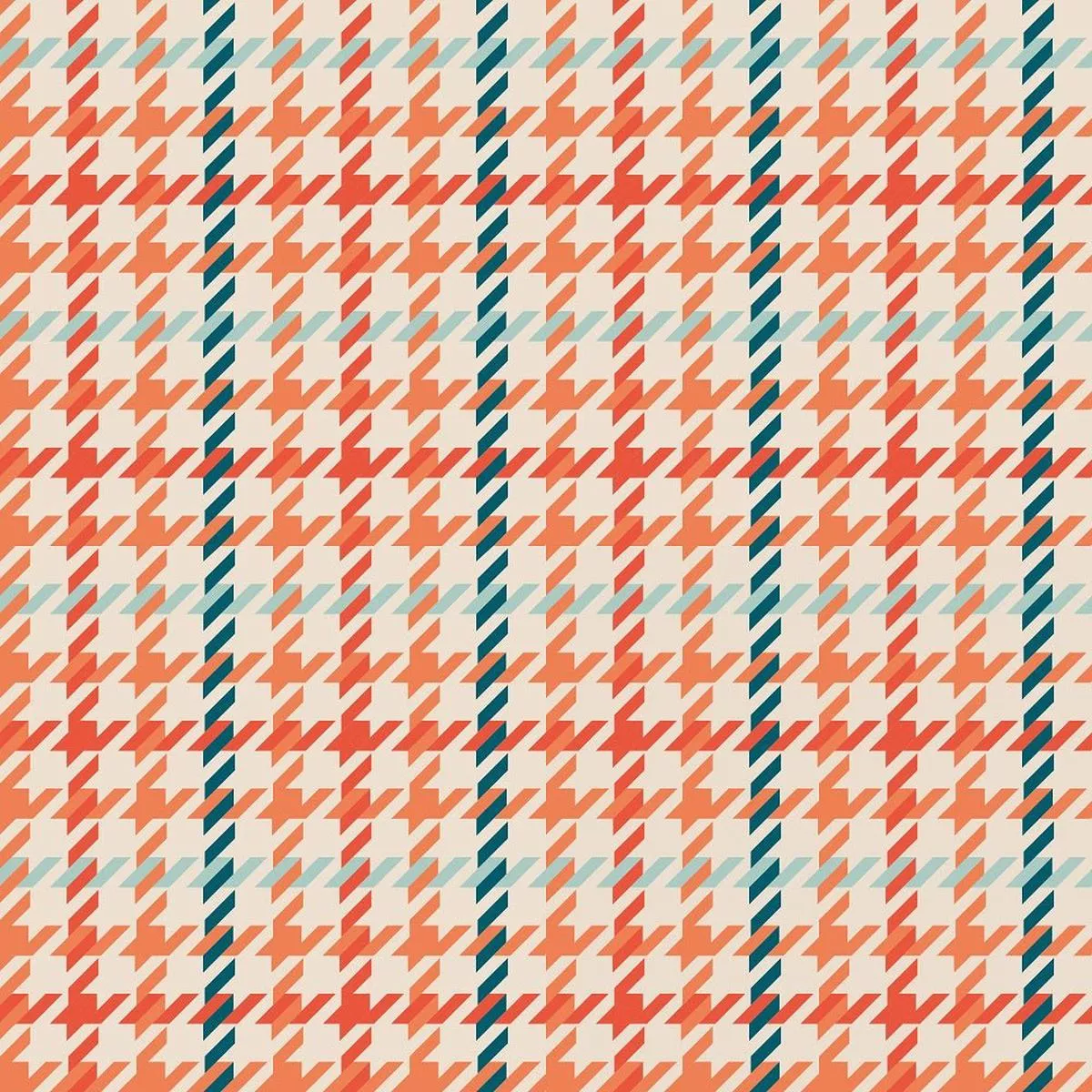 Groovy Mood Houndstooth Fabric
