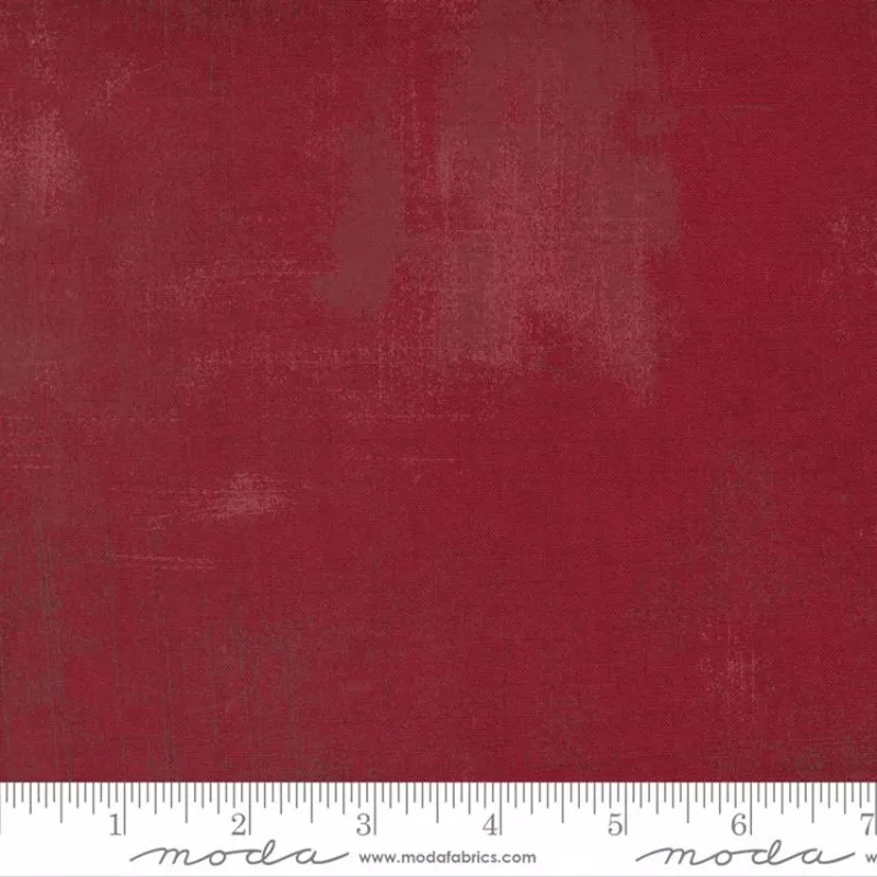 Grunge Candy Cane Red BasicGrey Moda Cotton Fabric MD-30150-574