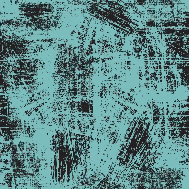 Grunge Fabric – Black on Cornflower