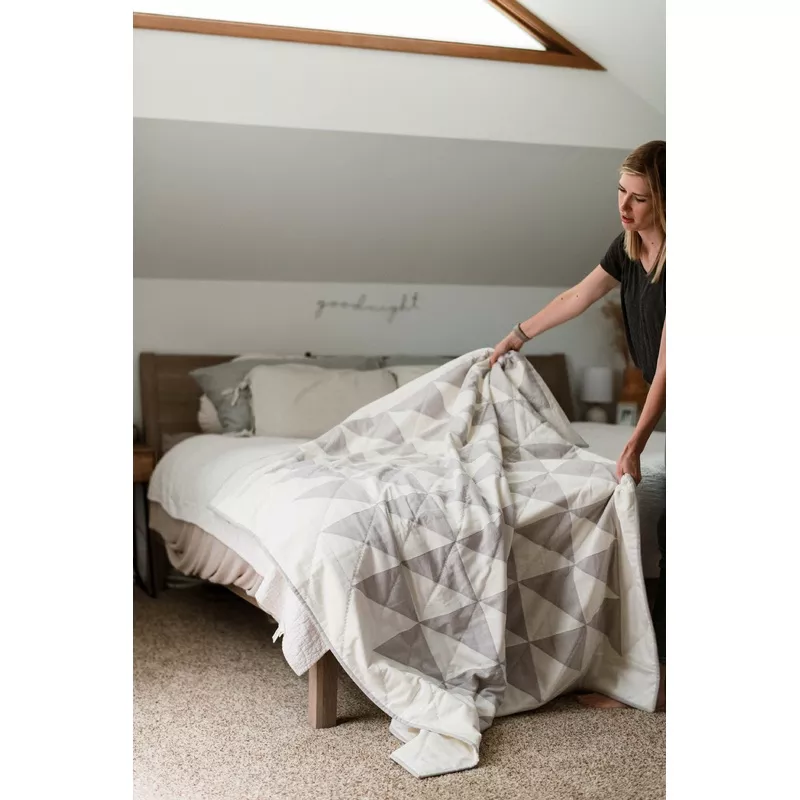 Half-Square Triangle Quilt Kit Steel