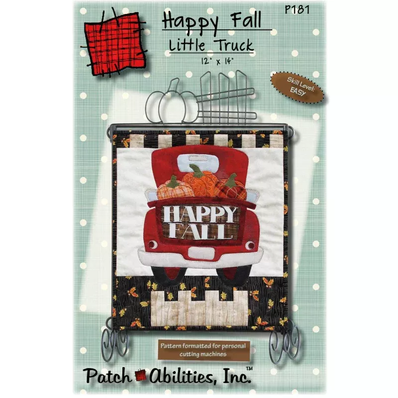 Happy Fall Little Truck Quilt Pattern