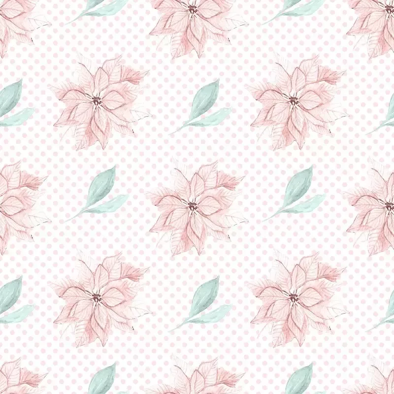 Hello Winter Pattern #3 Fabric – White