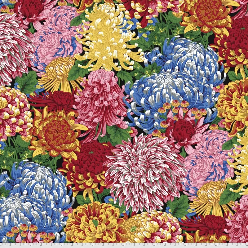 Hokusai’s Mums PWPJ107.NATURAL