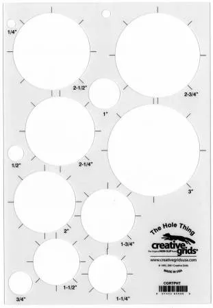 "The Hole Thing" Template Plastic (Creative Grids)