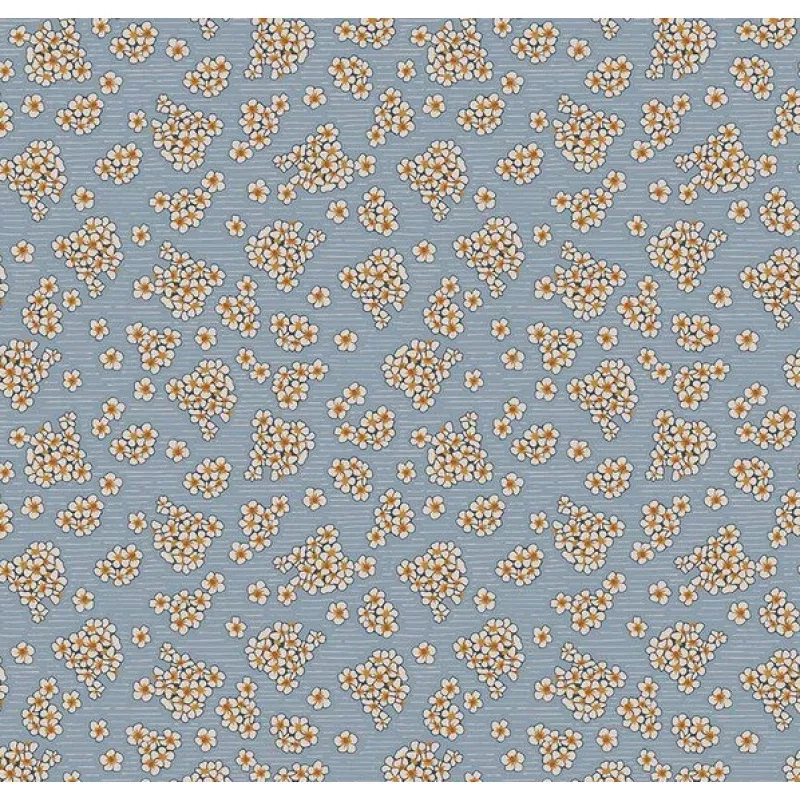 Honey Locust Hydrangeas Sky Fabric