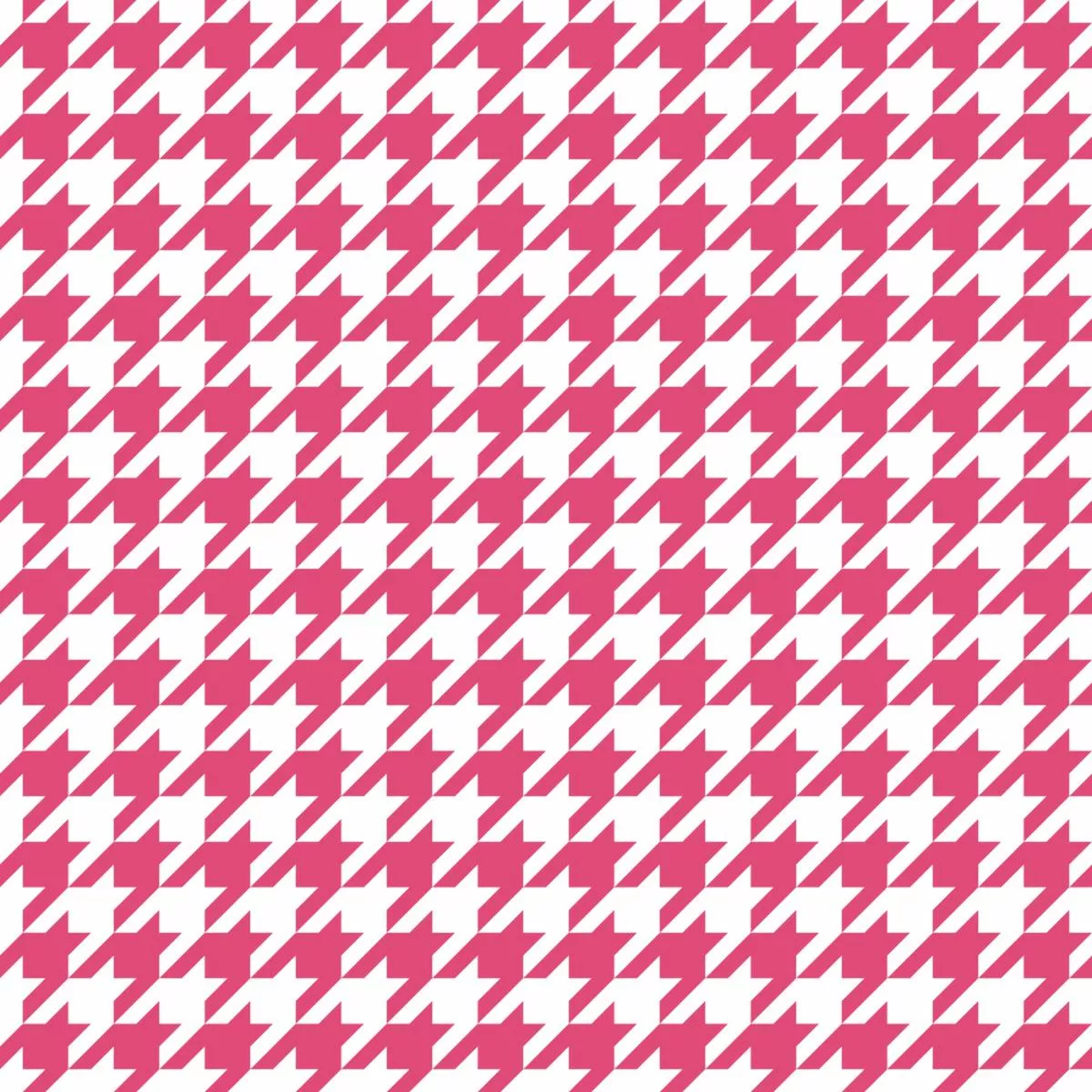Houndstooth Fabric – Pink Carmine