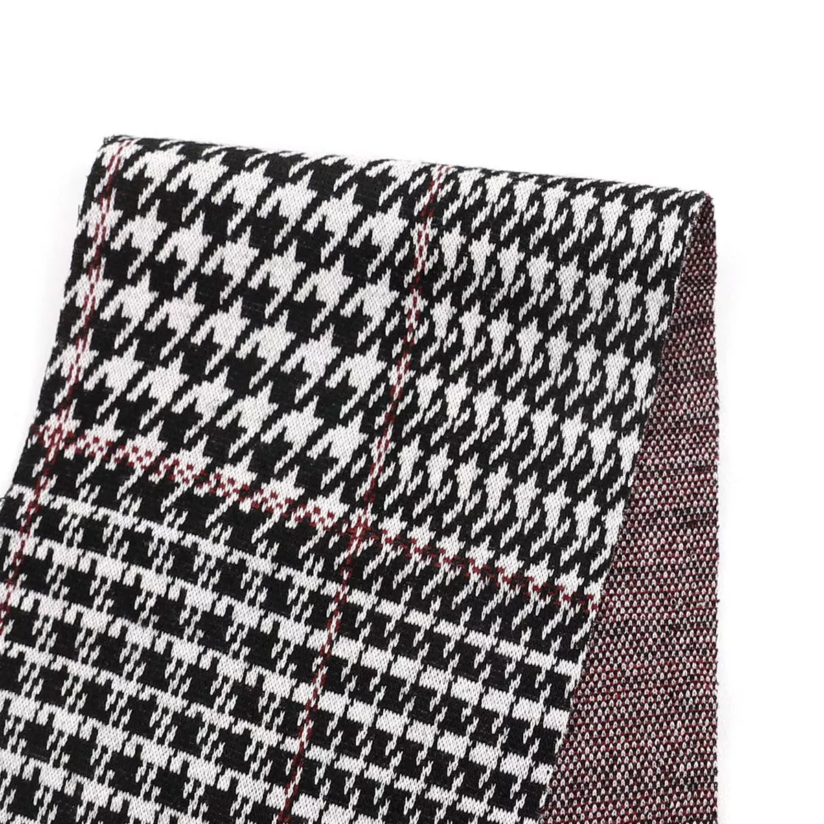 Houndstooth Knit Jacquard – Black