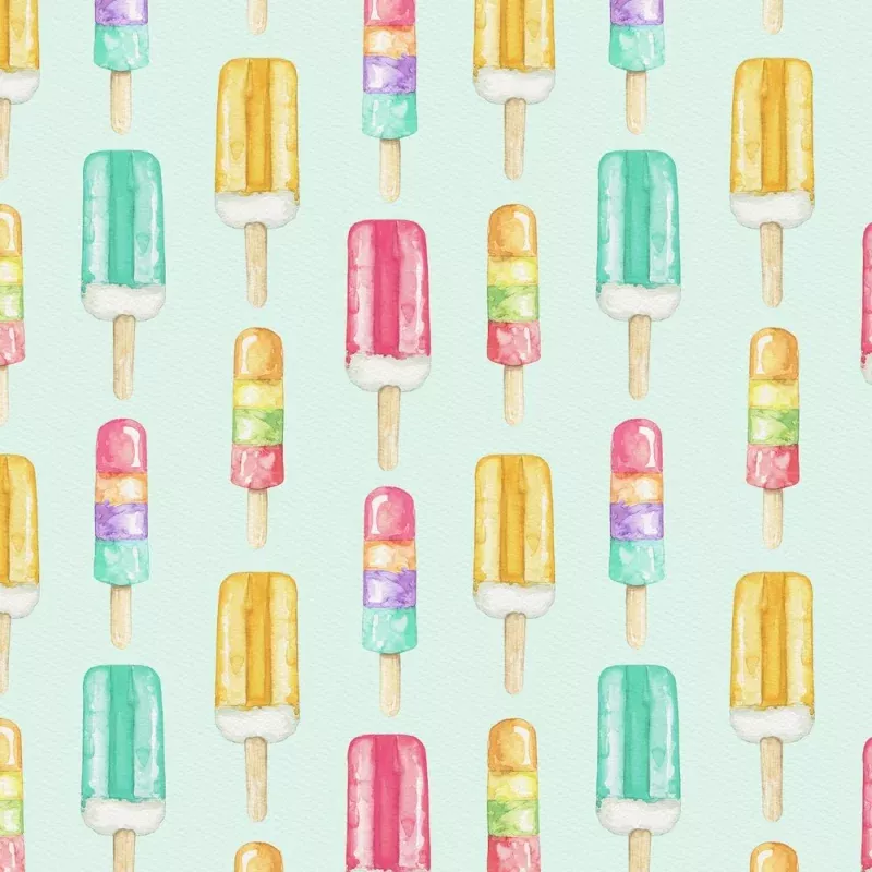Ice Cream Bar Fabric Fabric – Mint
