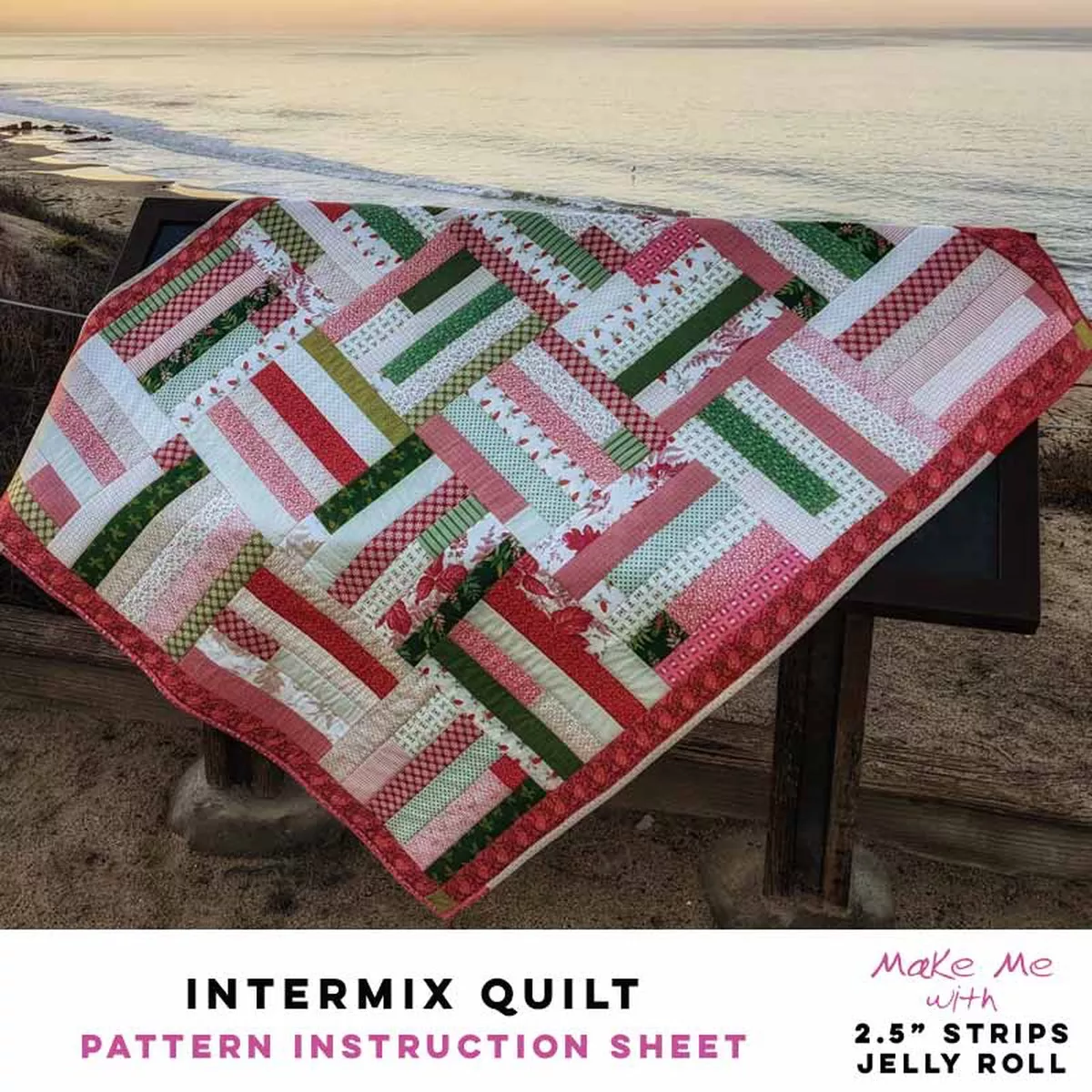 Intermix Quilt – 2.5″ Strips/Jelly Roll Pattern