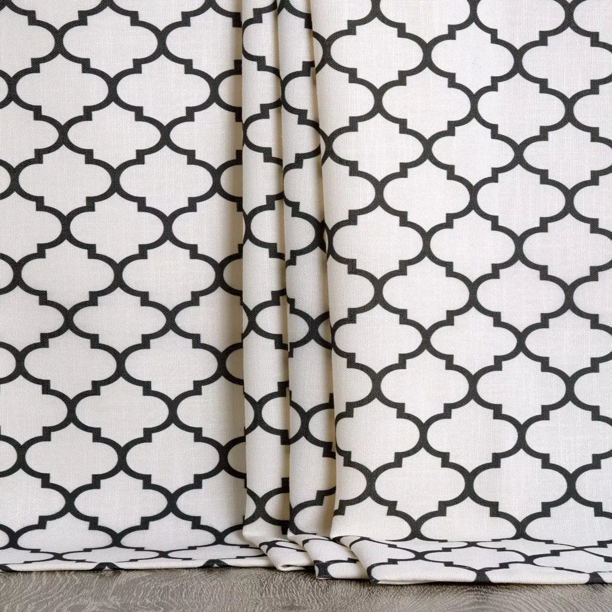 ‘Kadapa’ Fabric by the Yard (Cream/ Black)
