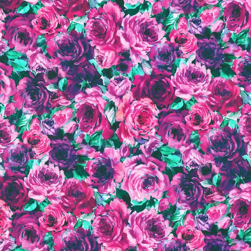 KAUFMAN – Meadow Mystique by Studio RK – Grape